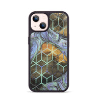 iPhone 14 Wood+Resin Phone Case - Mallory (Pattern, 702726)