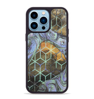 iPhone 14 Pro Max Wood+Resin Phone Case - Mallory (Pattern, 702726)