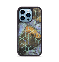 iPhone 14 Pro Wood+Resin Phone Case - Mallory (Pattern, 702726)