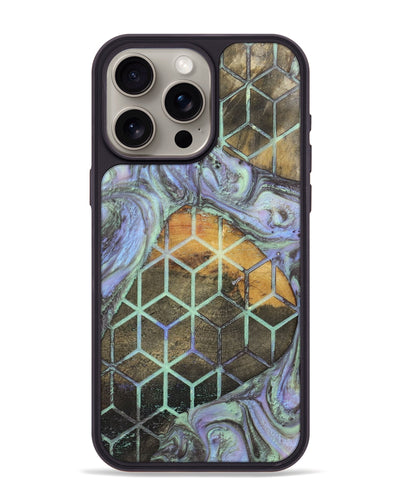 iPhone 15 Pro Max Wood+Resin Phone Case - Mallory (Pattern, 702726)