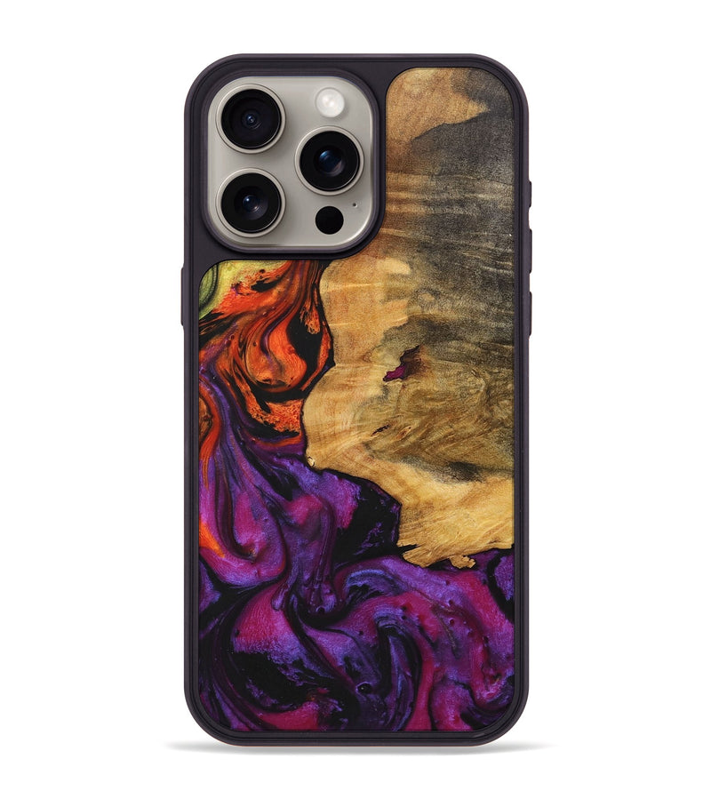 iPhone 15 Pro Max Wood+Resin Phone Case - Reign (Ombre, 702737)
