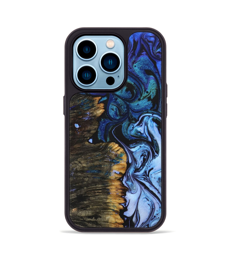 iPhone 14 Pro Wood+Resin Phone Case - Ari (Ombre, 702748)
