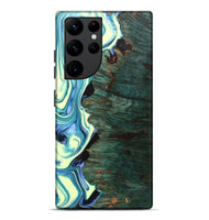 Galaxy S22 Ultra Wood+Resin Live Edge Phone Case - Katherine (Green, 702766)