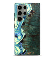 Galaxy S23 Ultra Wood+Resin Live Edge Phone Case - Katherine (Green, 702766)