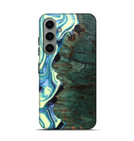 Galaxy S24 Wood+Resin Live Edge Phone Case - Katherine (Green, 702766)