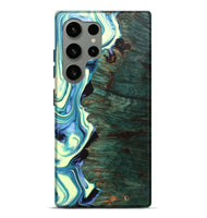 Galaxy S24 Ultra Wood+Resin Live Edge Phone Case - Katherine (Green, 702766)