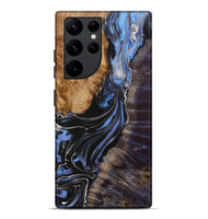 Galaxy S22 Ultra Wood+Resin Live Edge Phone Case - Dean (Blue, 702768)