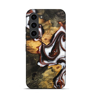 Galaxy S23 Wood+Resin Live Edge Phone Case - Landyn (Black & White, 702776)
