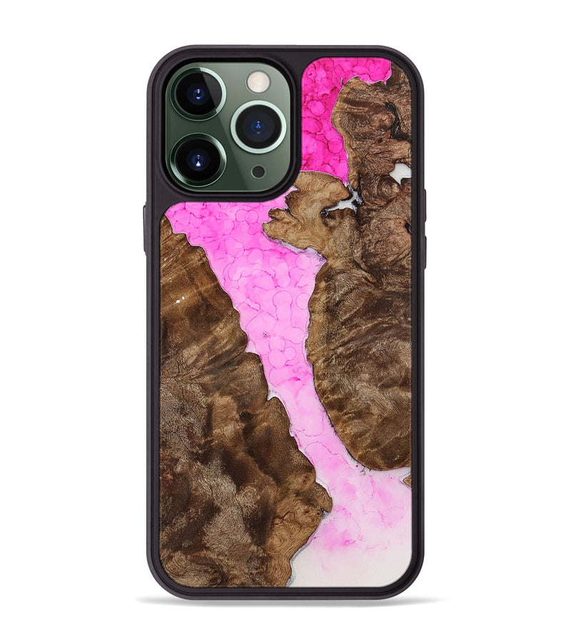 iPhone 13 Pro Max Wood+Resin Phone Case - Kaelyn (Ombre, 702808)