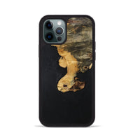 iPhone 12 Pro Wood+Resin Phone Case - Kaitlin (Pure Black, 702849)
