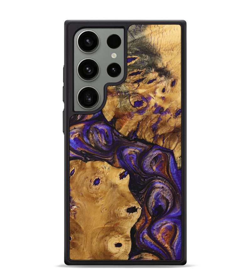 Galaxy S24 Ultra Wood+Resin Phone Case - Carter (Purple, 702869)