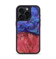 iPhone 15 Pro Wood+Resin Phone Case - Ember (Purple, 702870)
