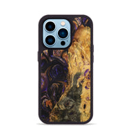 iPhone 14 Pro Wood+Resin Phone Case - Penelope (Purple, 702871)