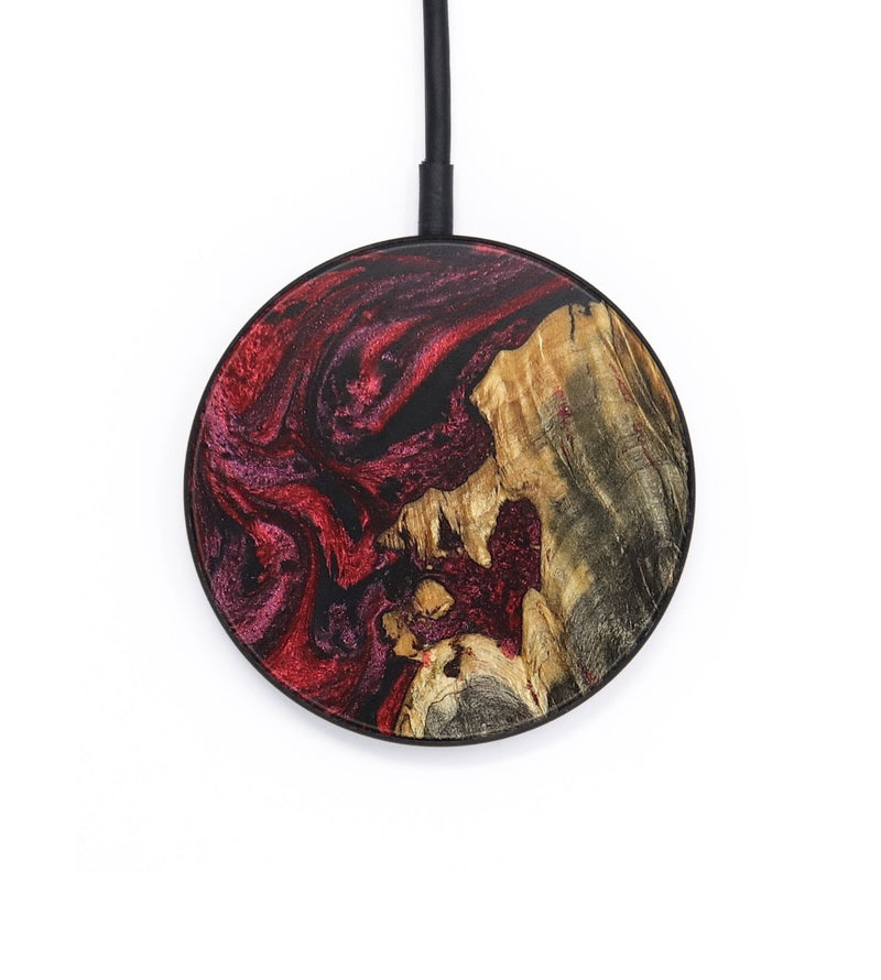 Circle Wood+Resin Wireless Charger - Genevieve (Red, 702888)