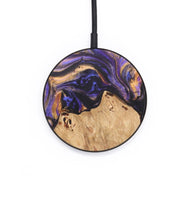 Circle Wood+Resin Wireless Charger - Kyleigh (Purple, 702900)