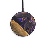 Circle Wood+Resin Wireless Charger - Haley (Purple, 702901)