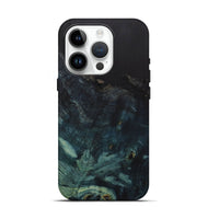 iPhone 15 Pro Wood+Resin Live Edge Phone Case - Bryce (Pure Black, 702917)