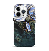iPhone 15 Pro Wood+Resin Live Edge Phone Case - Rocky (Black & White, 702934)