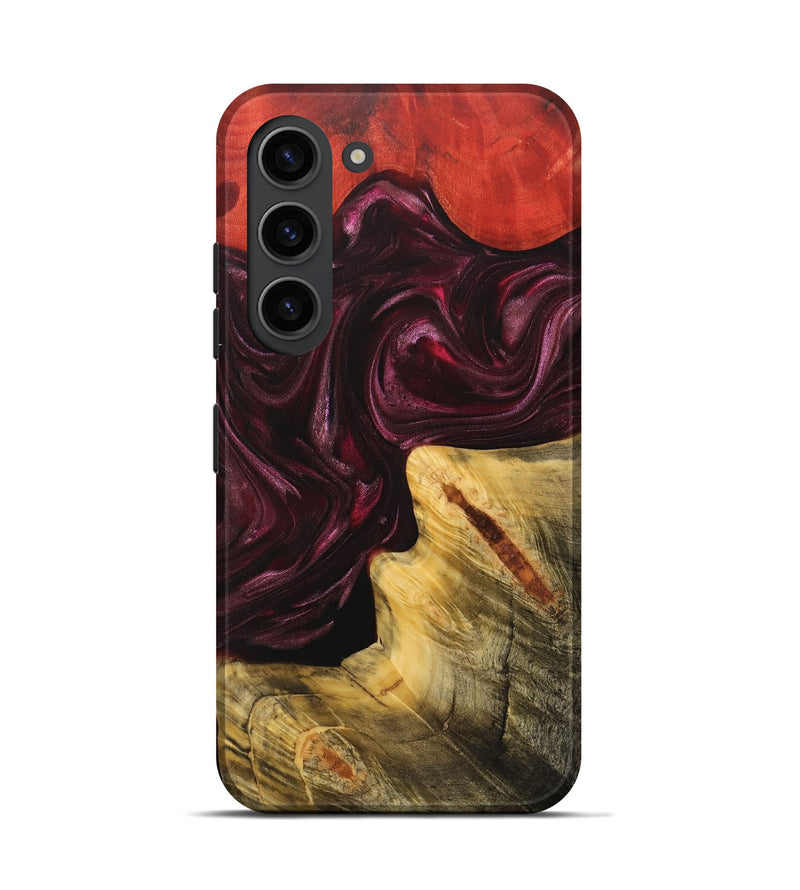 Galaxy S23 Wood+Resin Live Edge Phone Case - Kali (Red, 702948)