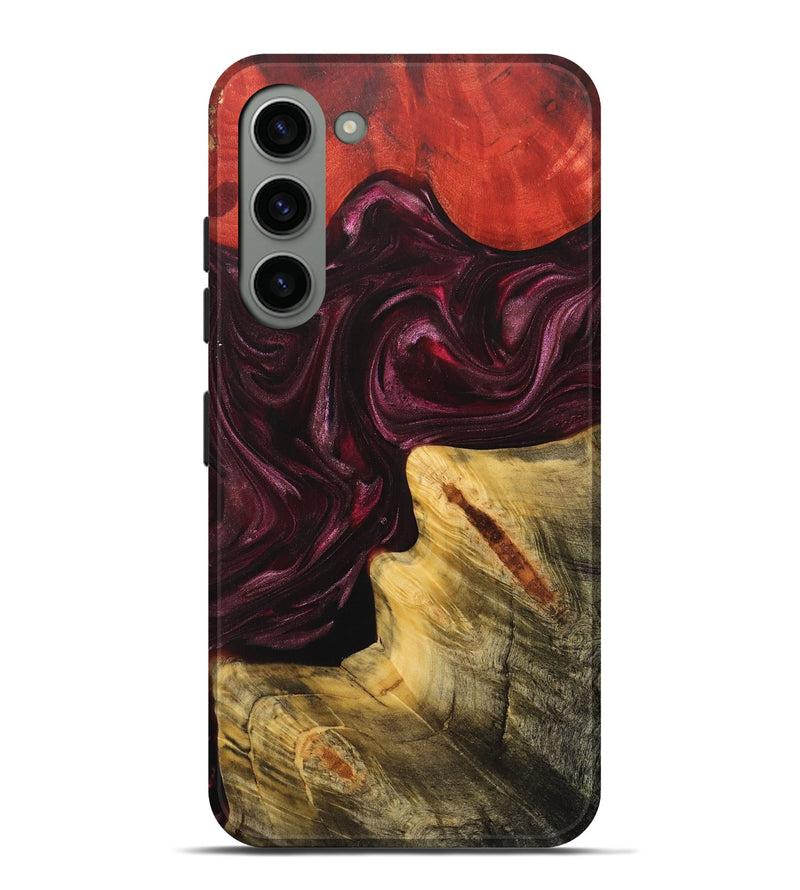 Galaxy S23 Plus Wood+Resin Live Edge Phone Case - Kali (Red, 702948)