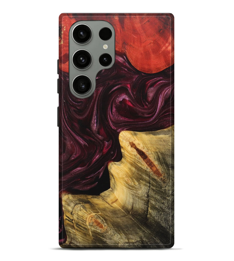 Galaxy S23 Ultra Wood+Resin Live Edge Phone Case - Kali (Red, 702948)