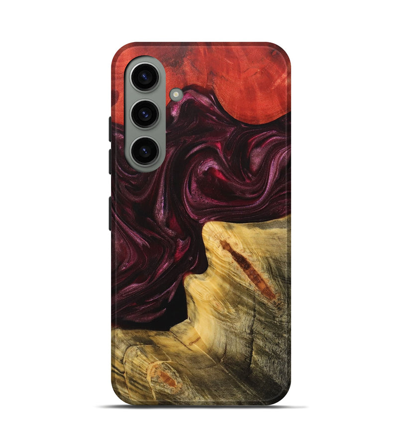 Galaxy S24 Wood+Resin Live Edge Phone Case - Kali (Red, 702948)