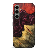 Galaxy S24 Plus Wood+Resin Live Edge Phone Case - Kali (Red, 702948)