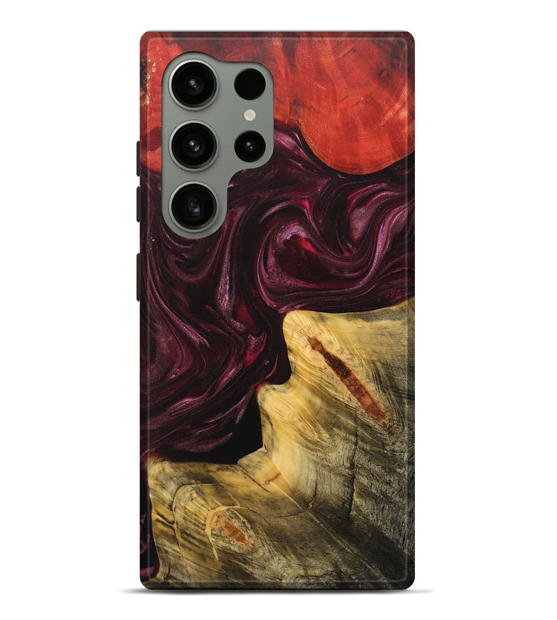 Galaxy S24 Ultra Wood+Resin Live Edge Phone Case - Kali (Red, 702948)