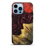 iPhone 14 Pro Max Wood+Resin Live Edge Phone Case - Kali (Red, 702948)
