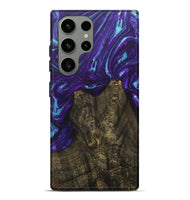 Galaxy S23 Ultra Wood+Resin Live Edge Phone Case - Pat (Purple, 702951)