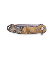 EDC Wood+Resin Pocket Knife - Tatum (Black & White, 702957)