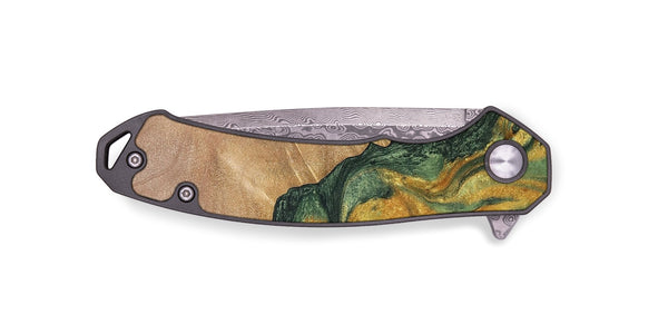 EDC Wood+Resin Pocket Knife - Chandler (Green, 702969)