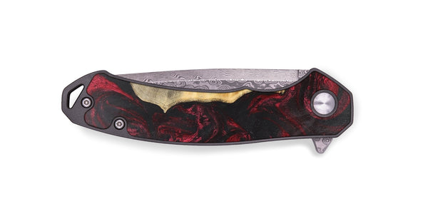 EDC Wood+Resin Pocket Knife - Lucas (Red, 703000)