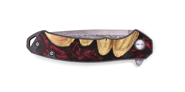 EDC Wood+Resin Pocket Knife - Sutton (Red, 703004)