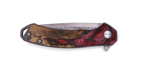 EDC Wood+Resin Pocket Knife - Callie (Red, 703008)