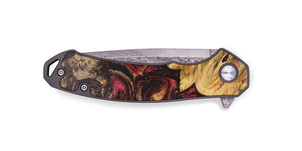 EDC Wood+Resin Pocket Knife - Wendy (Red, 703009)
