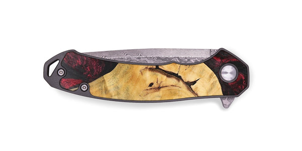 EDC Wood+Resin Pocket Knife - Carolina (Red, 703012)