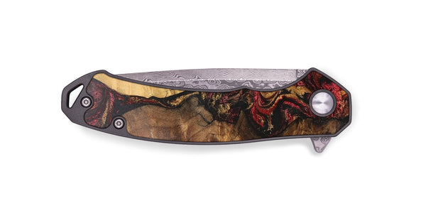 EDC Wood+Resin Pocket Knife - Alaia (Red, 703013)