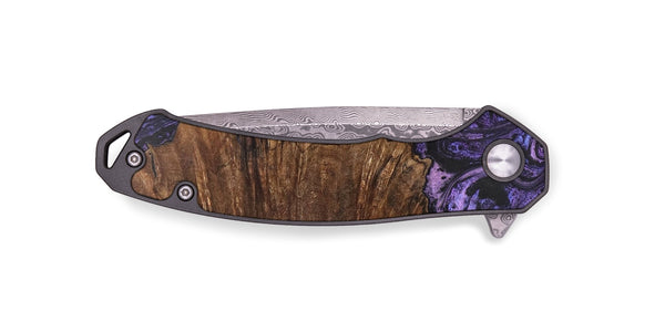 EDC Wood+Resin Pocket Knife - Barrett (Purple, 703019)