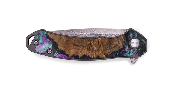 EDC Wood+Resin Pocket Knife - Susan (Purple, 703024)