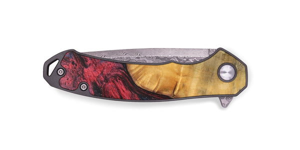 EDC Wood+Resin Pocket Knife - Shannon (Red, 703030)
