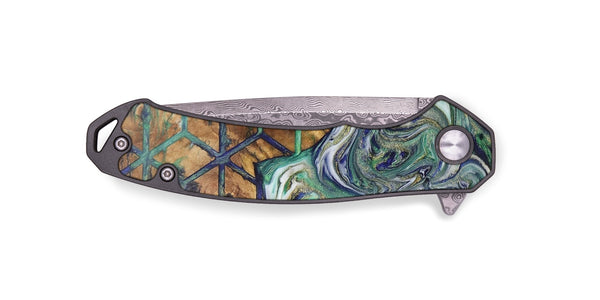 EDC Wood+Resin Pocket Knife - Freddie (Pattern, 703032)