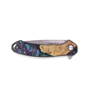 EDC Wood+Resin Pocket Knife - Tucker (Purple, 703034)