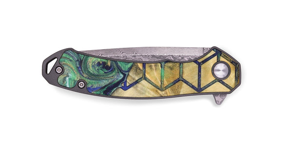 EDC Wood+Resin Pocket Knife - Naomi (Pattern, 703035)