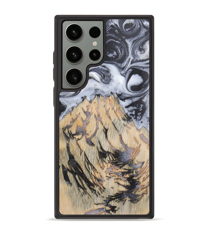Galaxy S23 Ultra Wood+Resin Phone Case - Chad (Pattern, 703102)