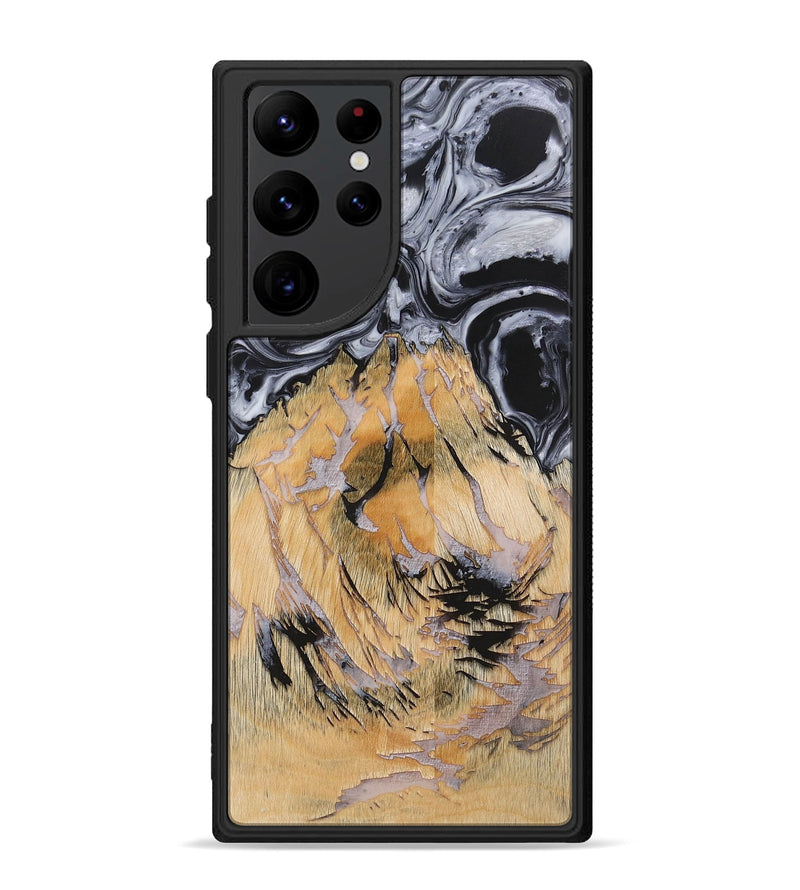Galaxy S22 Ultra Wood+Resin Phone Case - Waylon (Pattern, 703104)