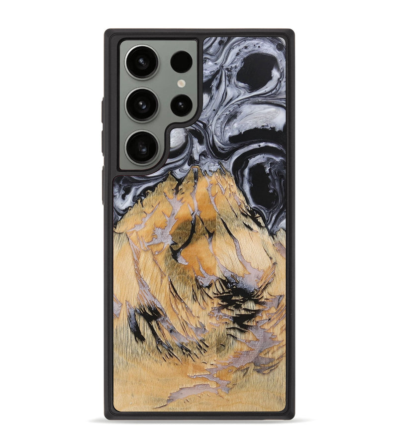 Galaxy S23 Ultra Wood+Resin Phone Case - Waylon (Pattern, 703104)