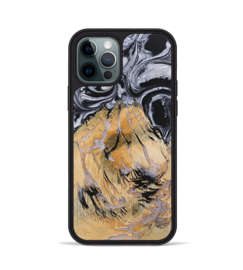 iPhone 12 Pro Wood+Resin Phone Case - Waylon (Pattern, 703104)
