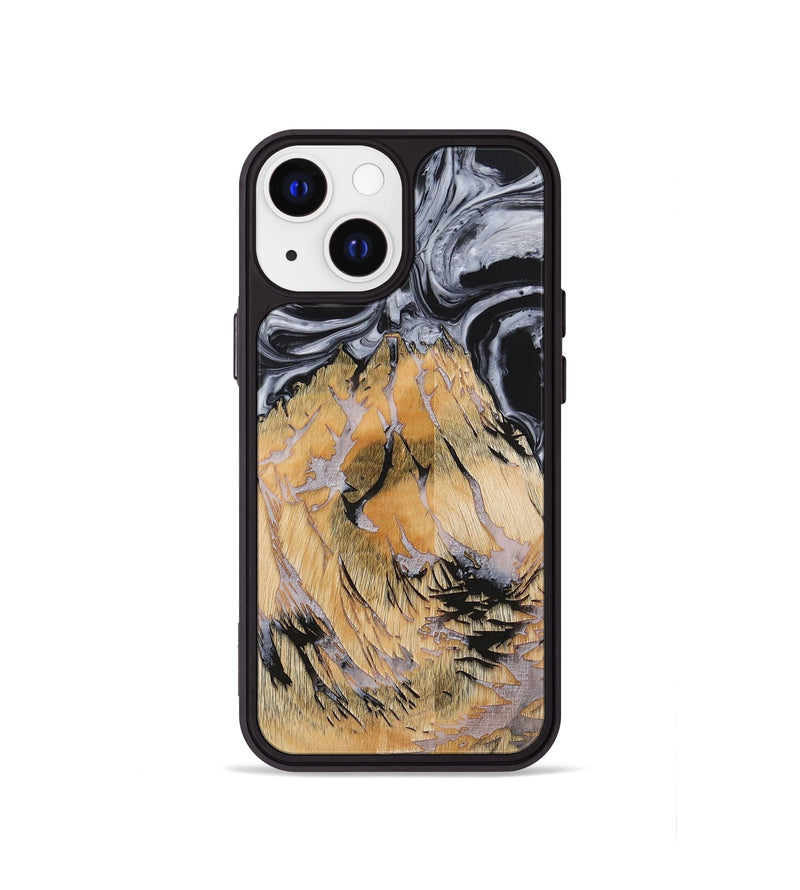 iPhone 13 mini Wood+Resin Phone Case - Waylon (Pattern, 703104)