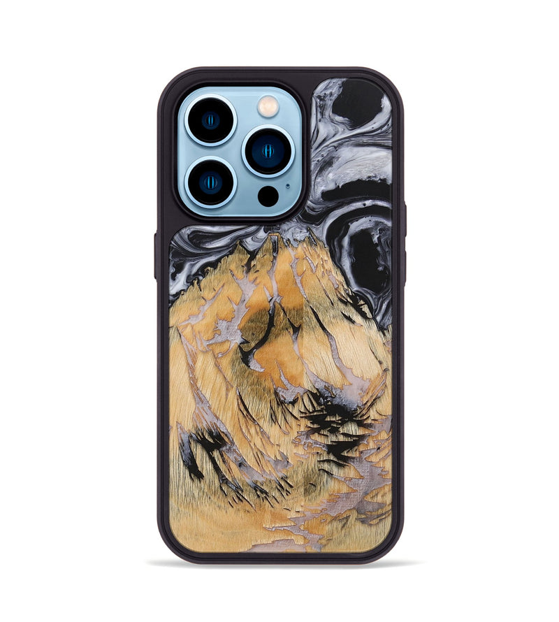 iPhone 14 Pro Wood+Resin Phone Case - Waylon (Pattern, 703104)